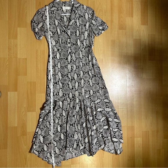 A.L.C. Clarkson Snake Print Silk Dress - Picture 16 of 16